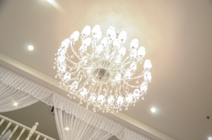 A gorgeous chandelier